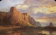 Nicholas Chevalier Mount Arapiles and the Mitre Rock oil on canvas
